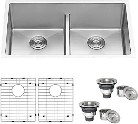 Ruvati RVH7411 Low-Divide Undermount Double Bowl Kitchen Sink